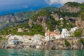 Beautiful small village of Atrani, Amalfi coast, Campania region, Italy Royalty Free Stock Photo