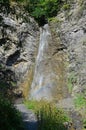 Beautiful small waterfall in the gorge, Itum-kale, Chechnya, Russia