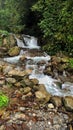 Beautiful small waterfall on a trek