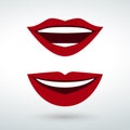 a beautiful smile lip icon