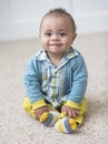 Smiling Adorable diverse baby boy portrait Royalty Free Stock Photo