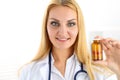 Beautiful smiling female medicine doctor