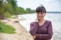 Beautiful smiling girl looking at you Royalty Free Stock Photo