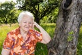 Beautiful smiling old woman