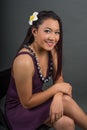 Beautiful smiling Pacific Islander teenager