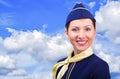 Beautiful smiling stewardess