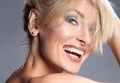 Beautiful Smiling Young natural blonde Woman Portrait Royalty Free Stock Photo