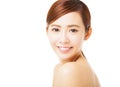 beautiful smiling young woman face Royalty Free Stock Photo