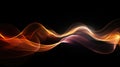 Beautiful smoky background waves design