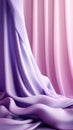 Beautiful smooth elegant violet purple satin silk, generative AI. Royalty Free Stock Photo