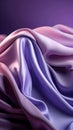 Beautiful smooth elegant violet purple satin silk, generative AI. Royalty Free Stock Photo