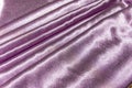 Beautiful smooth elegant wavy violet purple satin silk luxury cloth fabric texture, abstract background design. Card or banner Royalty Free Stock Photo