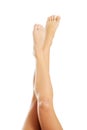 Beautiful, smooth female legs. Royalty Free Stock Photo
