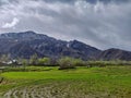 Beautiful Snow Clad Moutains Of Bandipora Kashmir Royalty Free Stock Photo