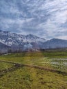 Beautiful Snow Clad Moutains Of Bandipora Kashmir Royalty Free Stock Photo