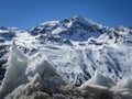 Beautiful snow and high mountains of Tirol in Austria. Royalty Free Stock Photo