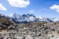 Himalaya mountain views on route to Everest Base Camp