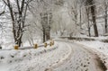 Beautiful Snow Path in Murree