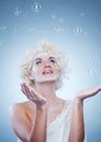 Beautiful snow queen Royalty Free Stock Photo