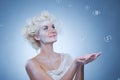 Beautiful snow queen Royalty Free Stock Photo