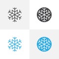 Beautiful snowflake icon