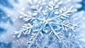 Beautiful snowflake macro photography detail freeze season christmas december frost decorative