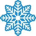 Beautiful snowflake winter