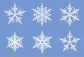 Beautiful snowflakes. Royalty Free Stock Photo