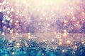 Snowflakes on an abstract shiny light background