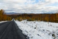 Canadian countryside during fall season Quebec, Canada