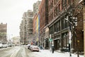 Beautiful snowy day in downtown Rochester, New York