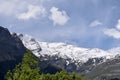 Beautiful Snowy Mountains in a sunny day Royalty Free Stock Photo