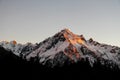 Sunrise Sunset in the mountains of Himalayas Nepal Api Base Camp Trek, Darchula, Nepal Royalty Free Stock Photo