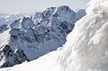 Beautiful snowy hills in High Tatras mountains, Slovakia