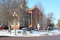 Beautiful snowy view of Windom, Minnesota Royalty Free Stock Photo