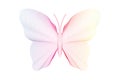 Beautiful soft colorful butterfly. Blend lines effect.