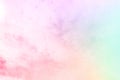 Beautiful soft natural pastel rainbow sky background