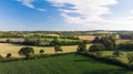 Beautiful Somerset fields near Glastonbury Royalty Free Stock Photo