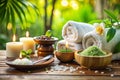 Beautiful Spa Setting Close-up Image Royalty Free Stock Photo