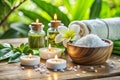 Beautiful Spa Setting Close-up Image Royalty Free Stock Photo
