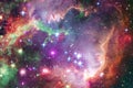 Beautiful space background. Cosmoc art. Elements of this image furnished by NASA Royalty Free Stock Photo