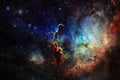 Beautiful space background. Cosmoc art. Elements of this image furnished by NASA Royalty Free Stock Photo