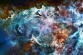 Beautiful space background with nebulae and stars. Elements of this image were furnished by NASA
