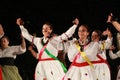 Beautiful Spanish girls dancing with castanets Royalty Free Stock Photo