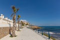 Spanish paseo coast path by the sea near La Zenia Spain Royalty Free Stock Photo
