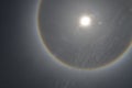 Beautiful spectrum ring of sun halo