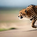 Agile and speedy cheetah - ai generated image