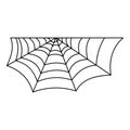 Beautiful spiderweb icon, outline style