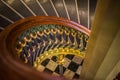 Old spiral staircase details in Old Louisiana State Capitol Building Royalty Free Stock Photo