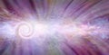 Beautiful Spiralling Vortex Healing Energy Banner Royalty Free Stock Photo